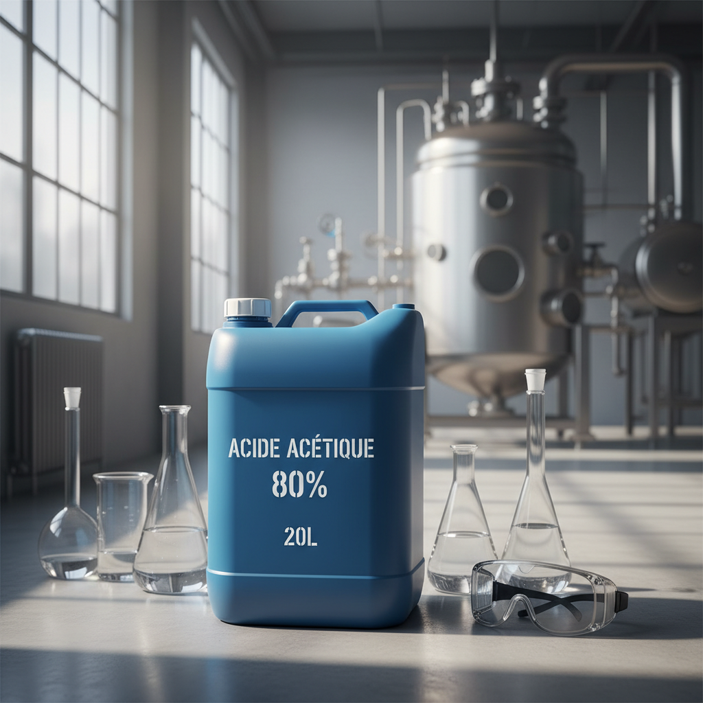 Acide Acétique 80% en 20L : La Solution Polyvalente pour l'Industrie